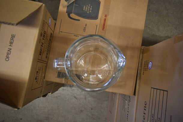 2 Boxes of 6 BRAND NEW! Pasabahce Glass Pitchers. 2 Times Your Bid! - Image 2 of 6
