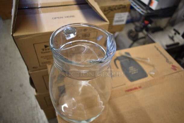 2 Boxes of 6 BRAND NEW! Pasabahce Glass Pitchers. 2 Times Your Bid! - Image 4 of 6