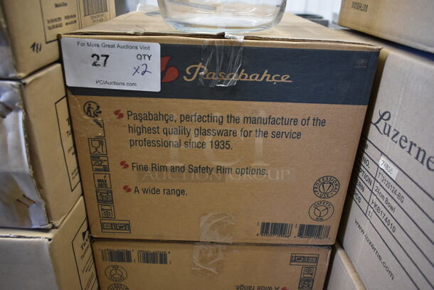 2 Boxes of 6 BRAND NEW! Pasabahce Glass Pitchers. 2 Times Your Bid! - Image 5 of 6