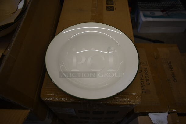 6 Boxes of 12 BRAND NEW! 9.5" White Ceramic Pasta Bowls. 6 Times Your Bid! - Image 3 of 5
