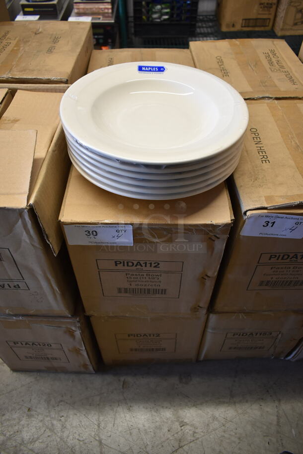 4 Boxes of 12 BRAND NEW! Tuxton PIDA112 11.5" White Ceramic Pasta Bowls. 4 Times Your Bid! - Image 2 of 6