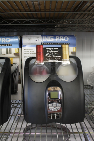 BRAND NEW IN BOX! Waring Pro RPC200WS Metal Countertop Double Wine Bottle Chiller Warmer. Tested and Working!