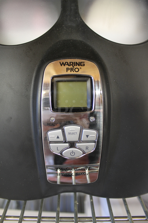 BRAND NEW IN BOX! Waring Pro PC200 Metal Countertop Double Wine Bottle Chiller Warmer. Tested and Working! - Image 2 of 4