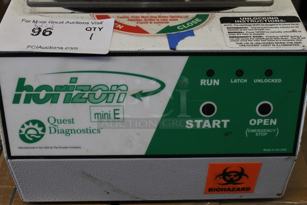 Quest Diagnostics Horizon Mini E 642E Quest Centrifuge. 115 Volts, 1 Phase. Tested and Working! - Image 2 of 7