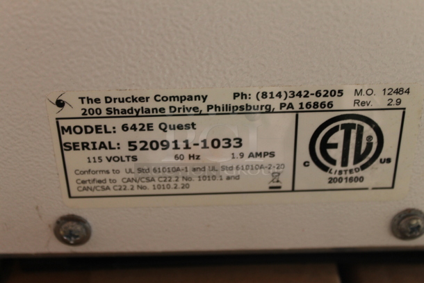 Quest Diagnostics Horizon Mini E 642E Quest Centrifuge. 115 Volts, 1 Phase. Tested and Working! - Image 7 of 7