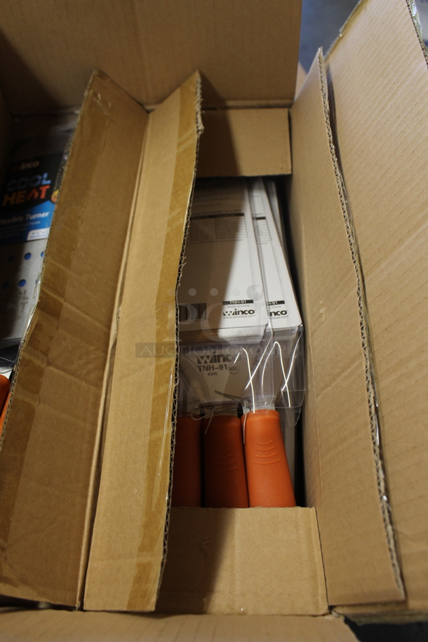 24 BRAND NEW! Winco TNH-91 Cool Heat Stainless Steel Spatulas. 24 Times Your Bid! - Image 3 of 3
