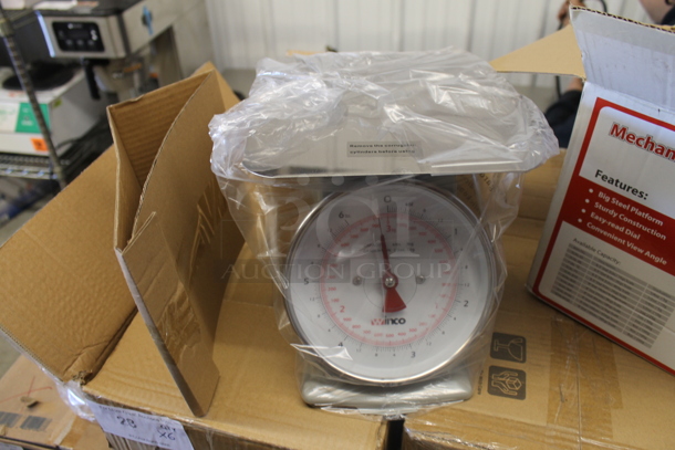 BRAND NEW! Winware SCAL-66 Metal Countertop Receiving Scale. - Image 4 of 4