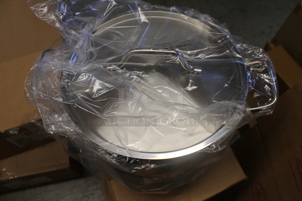 BRAND NEW IN BOX! Winware Stainless Steel Stock Pot w/ Lid. - Image 4 of 5