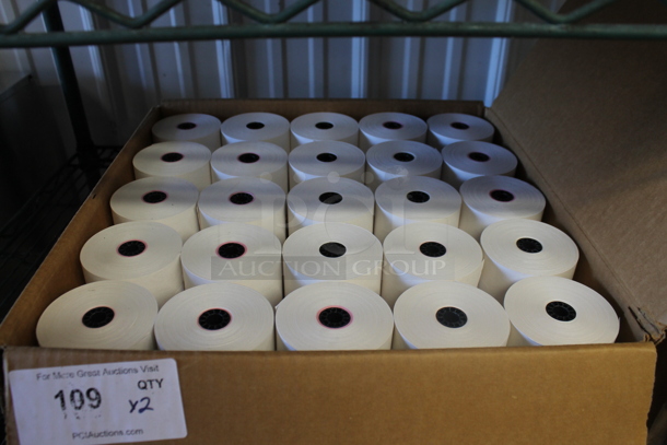 ALL ONE MONEY! Lot of 2 Boxes of Receipt Printer Paper - Image 2 of 3