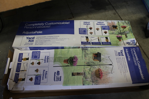 2 BRAND NEW! Boxes of Yard Kit AdjustaPole. 2 Times Your Bid!
