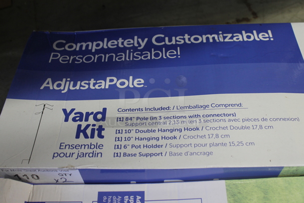 2 BRAND NEW! Boxes of Yard Kit AdjustaPole. 2 Times Your Bid! - Image 2 of 5