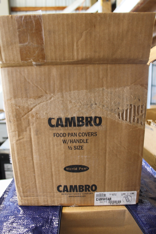 6 Boxes of 6 BRAND NEW! Cambro Clear Poly Half Size Drop In Bin Lids. 6 Times Your Bid! - Image 4 of 4
