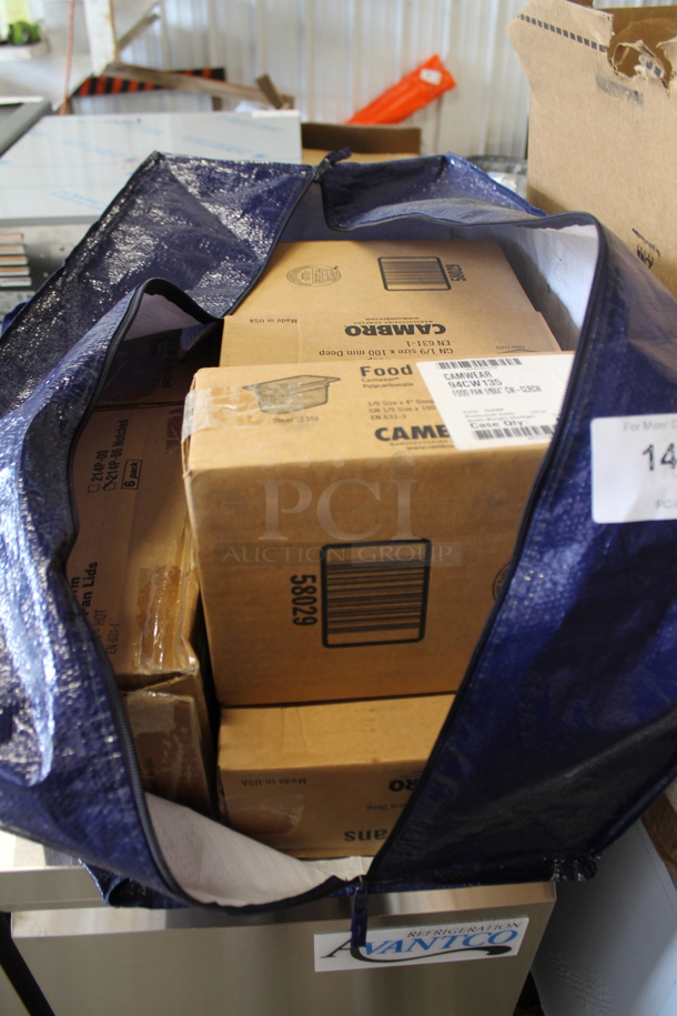 9 Boxes of 6 BRAND NEW! Cambro Clear Poly 1/9 Size Drop In Bins. 1/9x4. 9 Times Your Bid! - Image 3 of 4