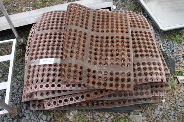 9 Orange Anti Fatigue Floor Mats. 9 Times Your Bid! - Image 1 of 2