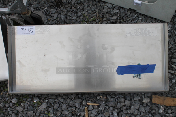 Stainless Steel Commercial Wall Mount Shelf. - Image 1 of 2