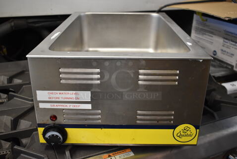 BRAND NEW IN BOX! 2019 Qualite RDFW-1200NP Stainless Steel Commercial Countertop Food Warmer. 120 Volts, 1 Phase. Tested and Working!