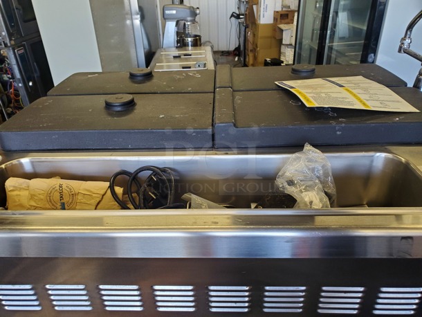 2018 Taylor C043-33 Stainless Steel Commercial Floor Style Water Cooled 3 Flavor Continuous Dispensing Frozen Custard Machine / Batch Freezer on Commercial Casters. Comes w/ 3 Taylor RC35N-33 Compressors. 115/208/230 Volts, 3 Phase. - Image 6 of 12