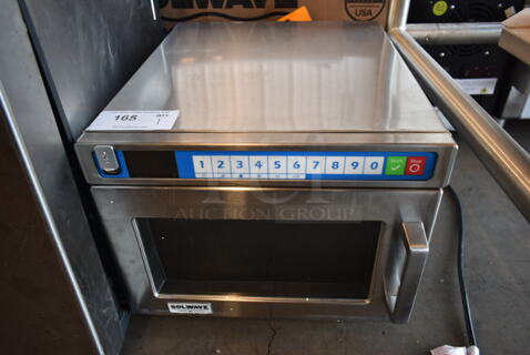 BRAND NEW! 2023 Solwave SWAHD12 Stainless Steel Commercial Countertop Microwave Oven. 120 Volts, 1 Phase. 