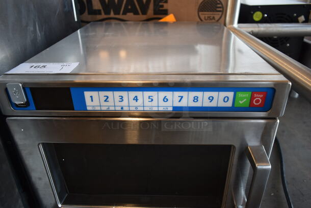 BRAND NEW! 2023 Solwave SWAHD12 Stainless Steel Commercial Countertop Microwave Oven. 120 Volts, 1 Phase.  - Image 2 of 4