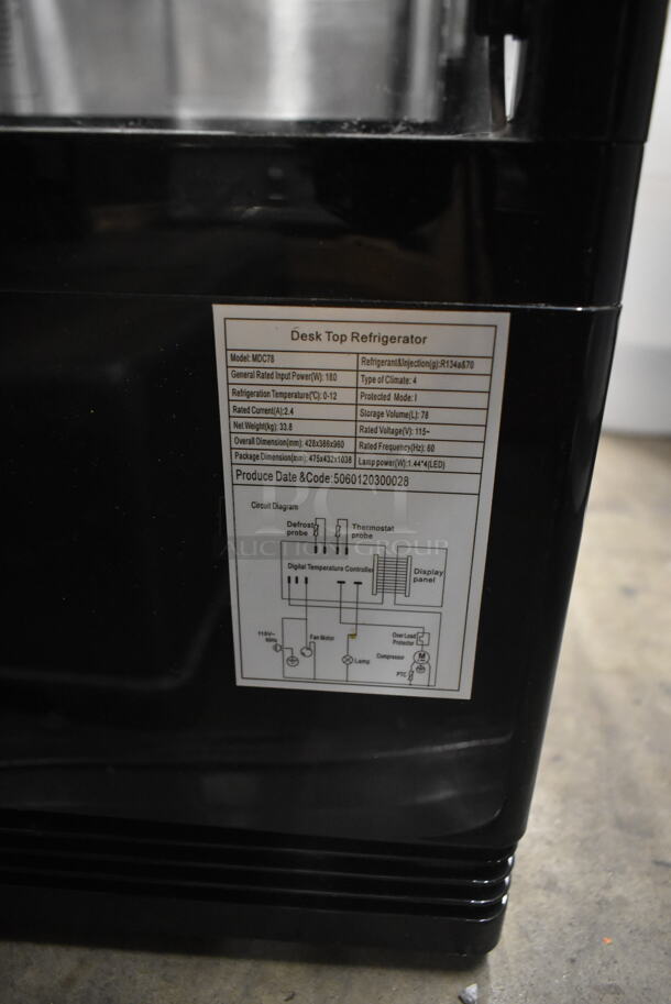 Marchia MDC78 Metal Commercial Countertop Refrigerated Display Case Merchandiser. 115 Volts, 1 Phase. Tested and Powers On But Does Not Get Cold - Image 5 of 5