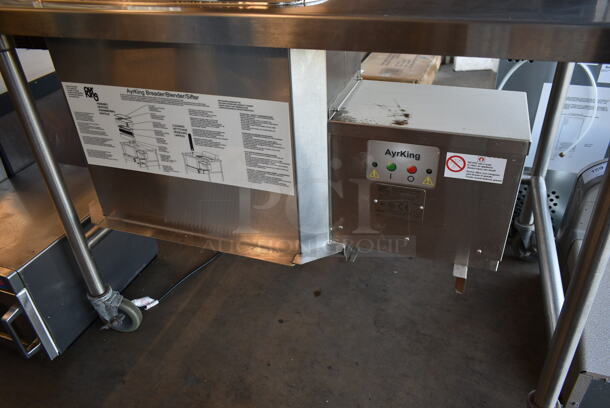 Ayr King Stainless Steel Commercial Floor Style Breading Station on Commercial Casters. 115 Volts, 1 Phase.  - Image 4 of 6