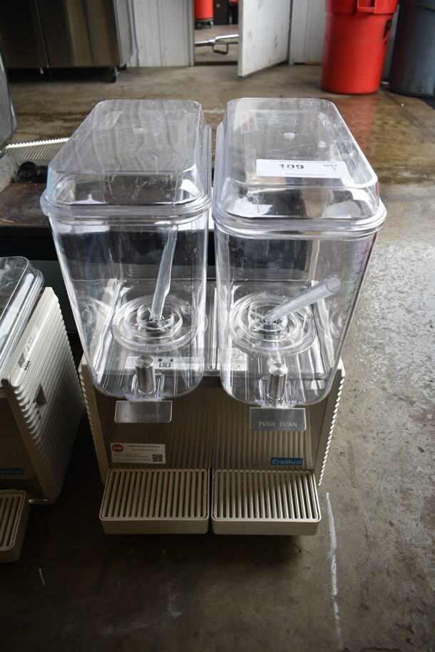 BRAND NEW SCRATCH AND DENT! Crathco Stainless Steel Commercial Countertop 2 Hopper Refrigerated Beverage Machine. 115 Volts, 1 Phase. Tested and Working! - Image 1 of 6