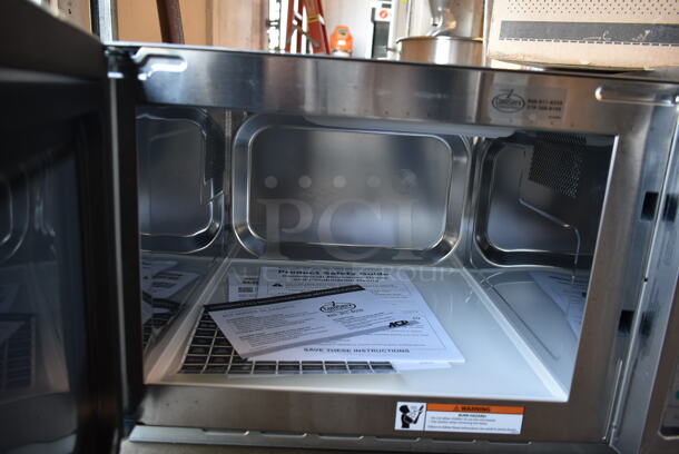 BRAND NEW! 2023 Amana RCS10TS Stainless Steel Commercial Countertop Microwave Oven. 120 Volts, 1 Phase. Tested and Working! - Image 4 of 5