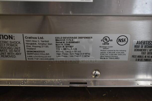 BRAND NEW SCRATCH AND DENT! Crathco Stainless Steel Commercial Countertop 2 Hopper Refrigerated Beverage Machine. 115 Volts, 1 Phase. Tested and Working! - Image 6 of 6