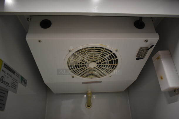 Maxx Cold MXCR-23FD Stainless Steel Commercial Single Door Reach In Cooler w/ Poly Coated Racks on Commercial Casters. 115 Volts, 1 Phase. Tested and Powers On But Does Not Get Cold - Image 5 of 8