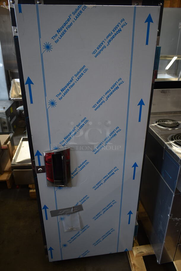 BRAND NEW SCRATCH AND DENT! 2023 Delfield 6125XL-S Stainless Steel Commercial Single Door Reach In Freezer w/ Poly Coated Racks. 115 Volts, 1 Phase. Tested and Working! - Image 3 of 6