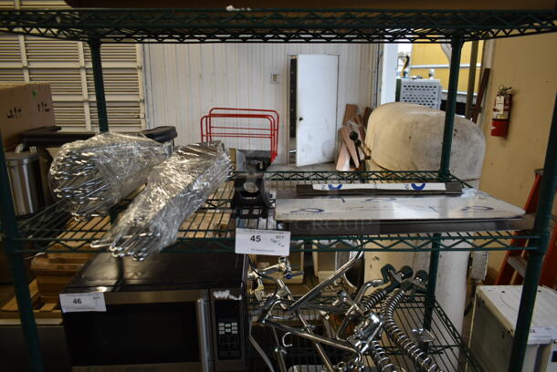 ALL ONE MONEY! Tier Lot of Various Items Including Brackets for Wire Shelves - Image 1 of 3