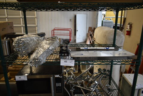 ALL ONE MONEY! Tier Lot of Various Items Including Brackets for Wire Shelves