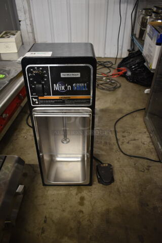 Hamilton Beach 94950 Stainless Steel Commercial Countertop Drink Mixer w/ Foot Pedal. 120 Volts, 1 Phase. Tested and Working!