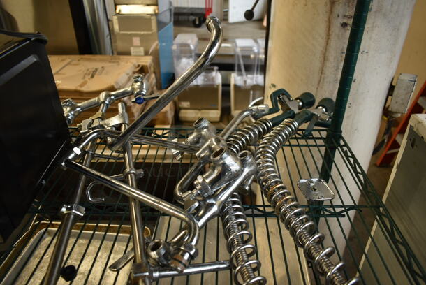 2 Stainless Steel Spray Nozzle Attachments w/ Faucet and Handles. 2 Times Your Bid! - Image 3 of 3