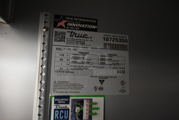 BRAND NEW SCRATCH AND DENT! 2023 True T-72F-HC Stainless Steel Commercial 3 Door Reach In Freezer w/ Poly Coated Racks. 115 Volts, 1 Phase. Tested and Working! - Image 6 of 10