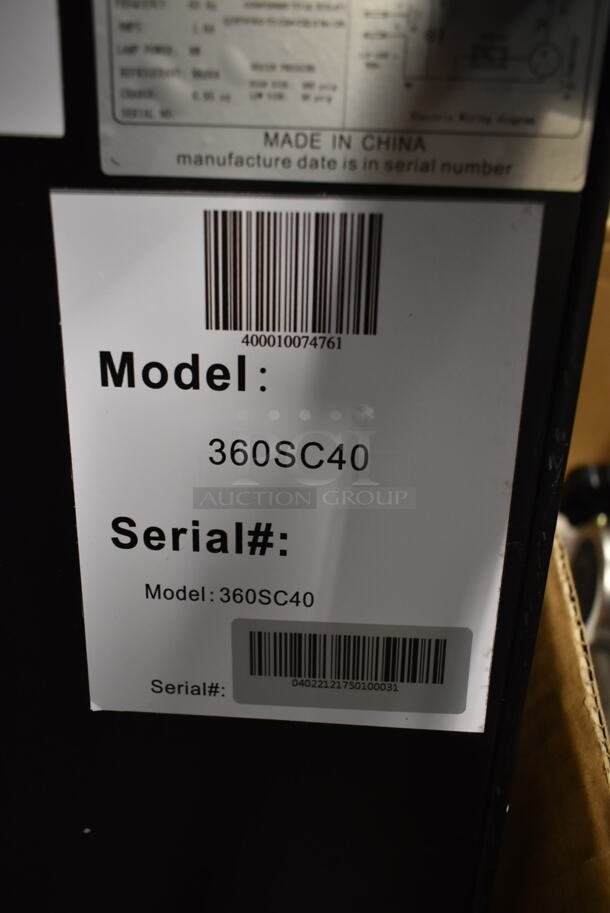 BRAND NEW SCRATCH AND DENT! Avantco 360SC40 Metal Commercial Mini Cooler Merchandiser w/ Poly Coated Racks. Tested and Working! - Image 5 of 6