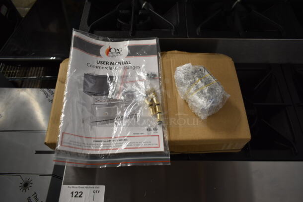 BRAND NEW SCRATCH AND DENT! Cooking Performance Group CPG 351S36SUL Stainless Steel Commercial Propane Gas Powered 2 Tier 6 Burner Range w/ Oven, Back Splash and Over Shelf. 210,000 BTU. Tested and Working! - Image 5 of 7