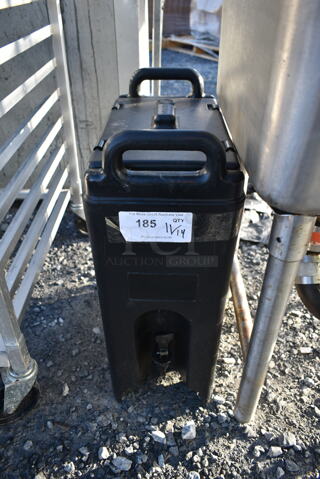 Cambro 500LCD Black Poly Insulated Beverage Holder Dispenser.