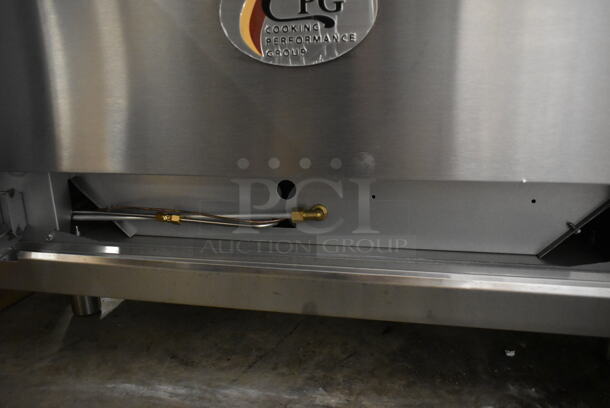 BRAND NEW SCRATCH AND DENT! Cooking Performance Group CPG 351S36SUL Stainless Steel Commercial Propane Gas Powered 2 Tier 6 Burner Range w/ Oven, Back Splash and Over Shelf. 210,000 BTU. Tested and Working! - Image 7 of 7