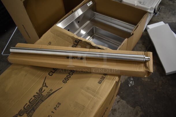 BRAND NEW SCRATCH AND DENT! Regency 600DDT36R Stainless Steel Commercial Right Side Dirty Side Dishwasher Table - Image 5 of 6