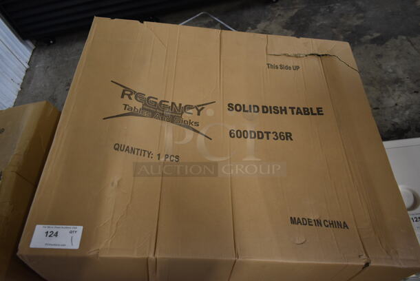 BRAND NEW SCRATCH AND DENT! Regency 600DDT36R Stainless Steel Commercial Right Side Dirty Side Dishwasher Table - Image 6 of 6