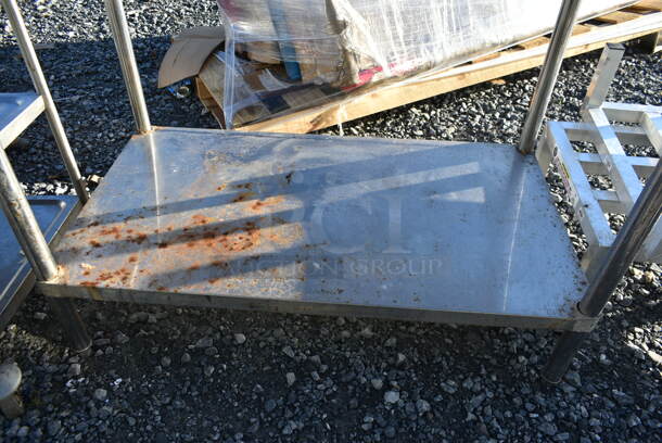 Stainless Steel Commercial Table w/ Back Splash and Under Shelf. - Image 4 of 4