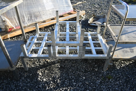 5 Various Metal Dunnage Racks. 24x14x8, 48x20x12. 5 Times Your Bid!