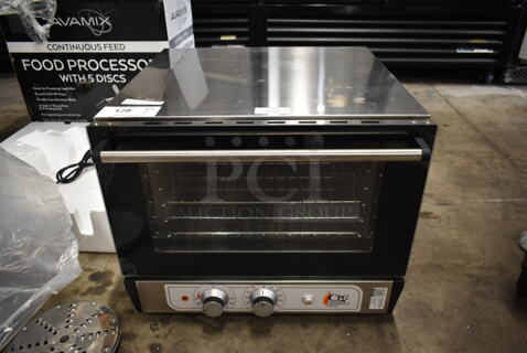 BRAND NEW SCRATCH AND DENT! Cooking Performance Group CPG 351COHT3A Stainless Steel Commercial Countertop Electric Powered Convection Oven. 110 Volts, 1 Phase. Tested and Working!