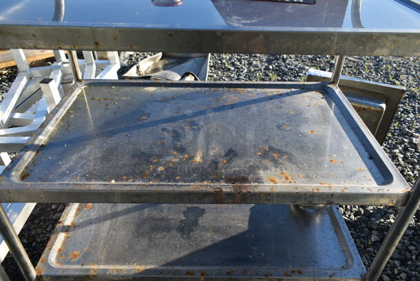 Stainless Steel Commercial  3 Tier Cart on Commercial Casters. - Image 4 of 5