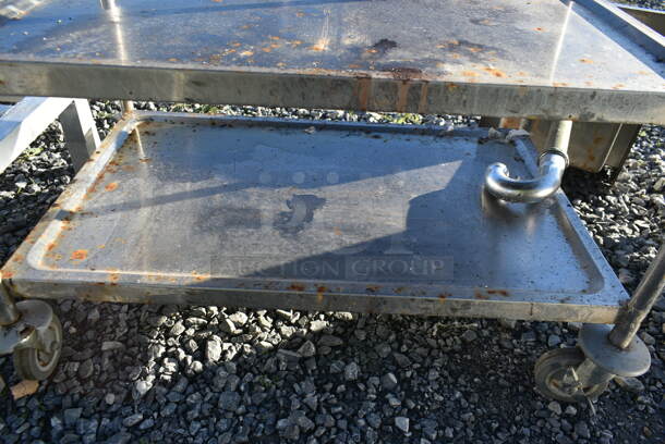 Stainless Steel Commercial  3 Tier Cart on Commercial Casters. - Image 5 of 5