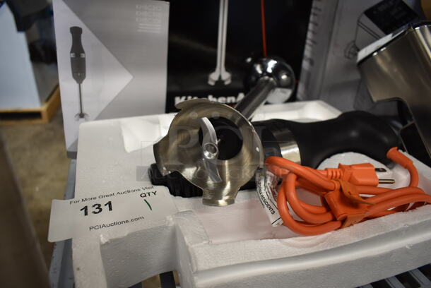 BRAND NEW SCRATCH AND DENT! KitchenAid KHBC3120B Metal Commercial Immersion Blender. 120 Volts, 1 Phase. Tested and Working! - Image 6 of 6