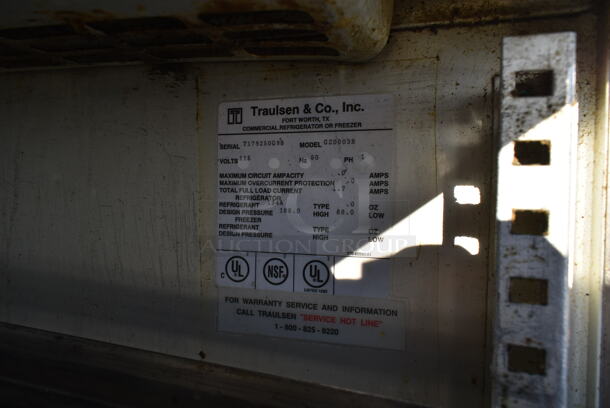Traulsen G20003R Stainless Steel Commercial 4 Half Size Reach In Cooler. 115 Volts, 1 Phase. Cannot Test Due To Missing Power Cord - Image 7 of 7