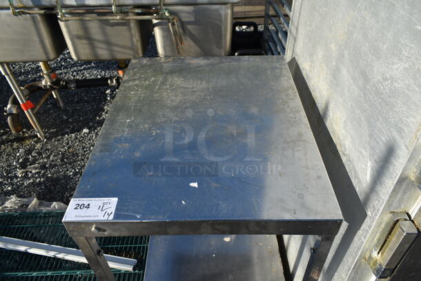 Stainless Steel Commercial Table w/ Under Shelf on Commercial Casters. - Image 3 of 4
