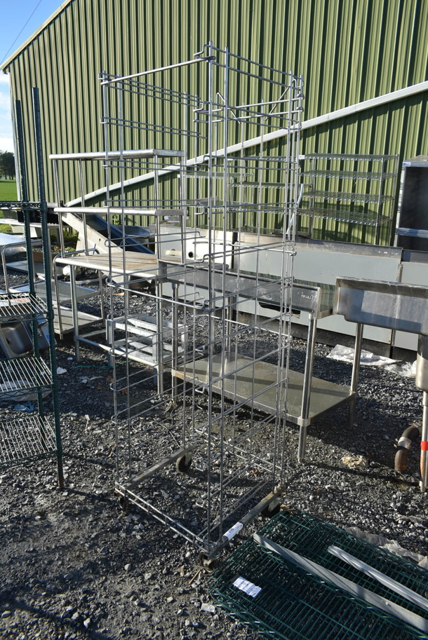 Metal Commercial Pan Transport Rack on Commercial Casters. - Image 2 of 2